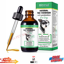 DeWormer Natural Herbal Drops with Probiotics for Dogs Immunity Boost Digestion