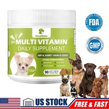 Dog Multi Vitamins For All Life Stages Health Care Chewable Tablets 90 Chews US