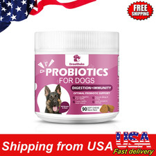 90 Dog Probiotics Supplement - Supports Digestion Health, Allergy & Itchy Skin